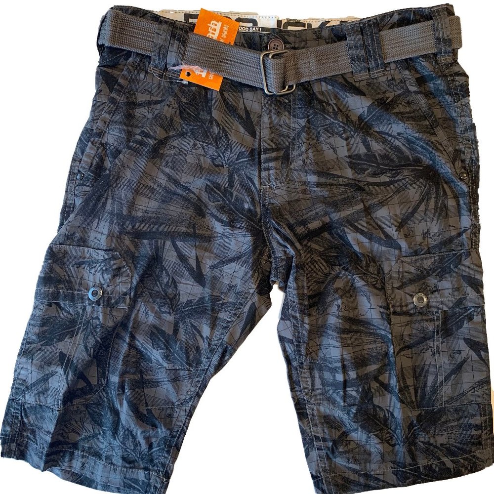 Project Raw Jungle Dark Gray Cargo Short- Size 32